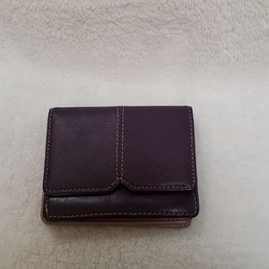 Leather two-fold wallet